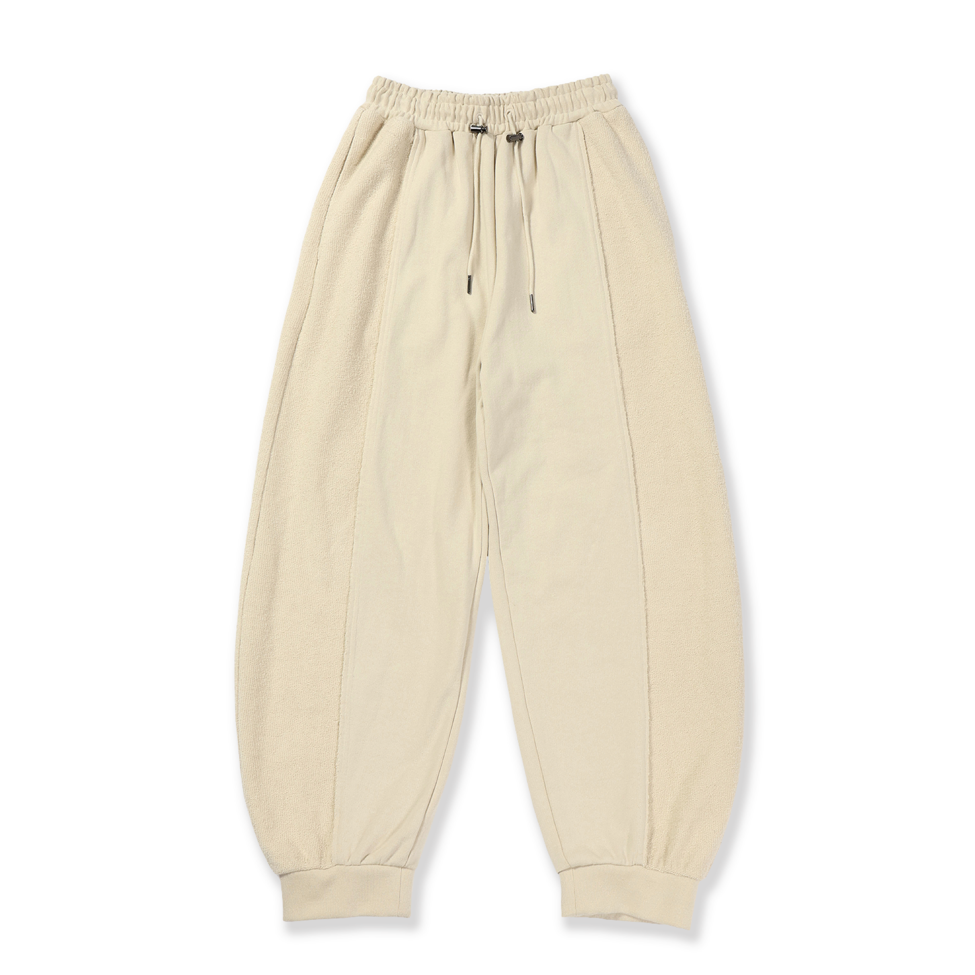 Contrast Panel Cotton Jogger Pants