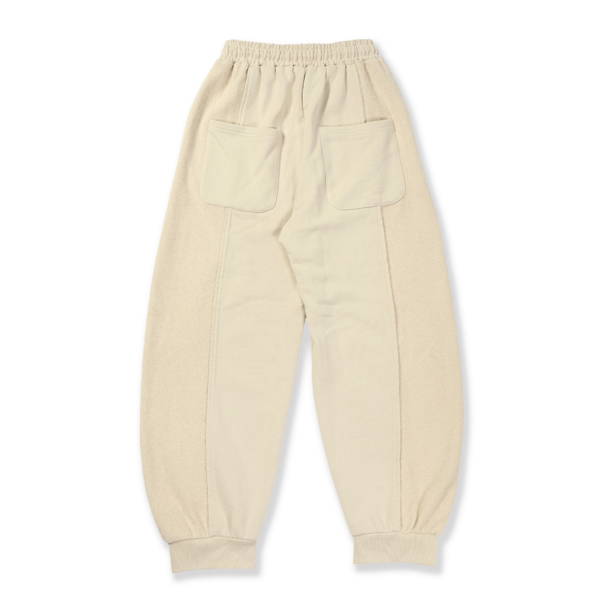 Contrast Panel Cotton Jogger Pants
