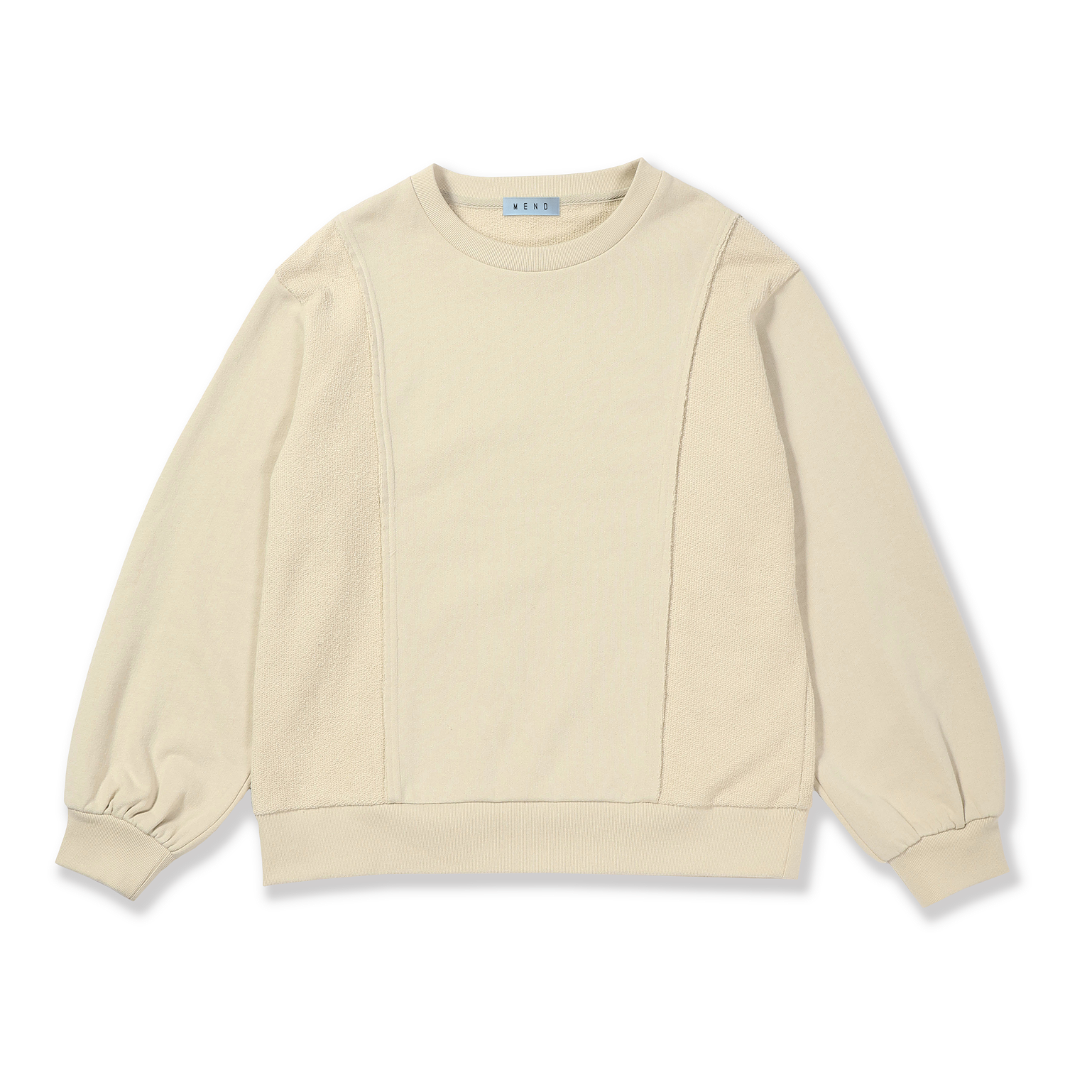 Contrast Panel Cotton Pulover