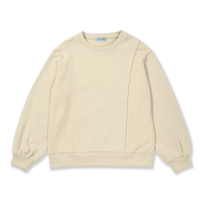 Contrast Panel Cotton Pulover