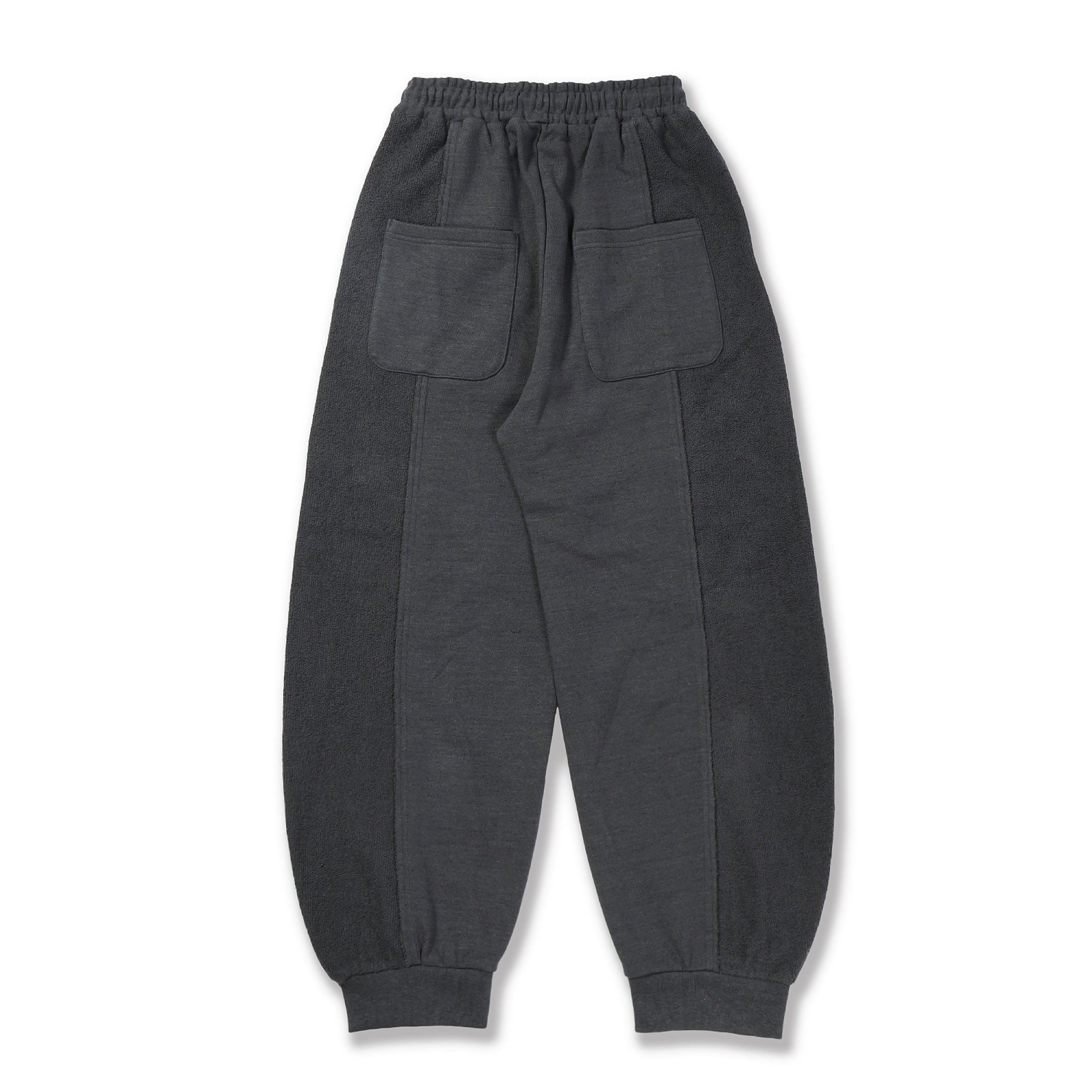 Contrast Panel Cotton Jogger Pants